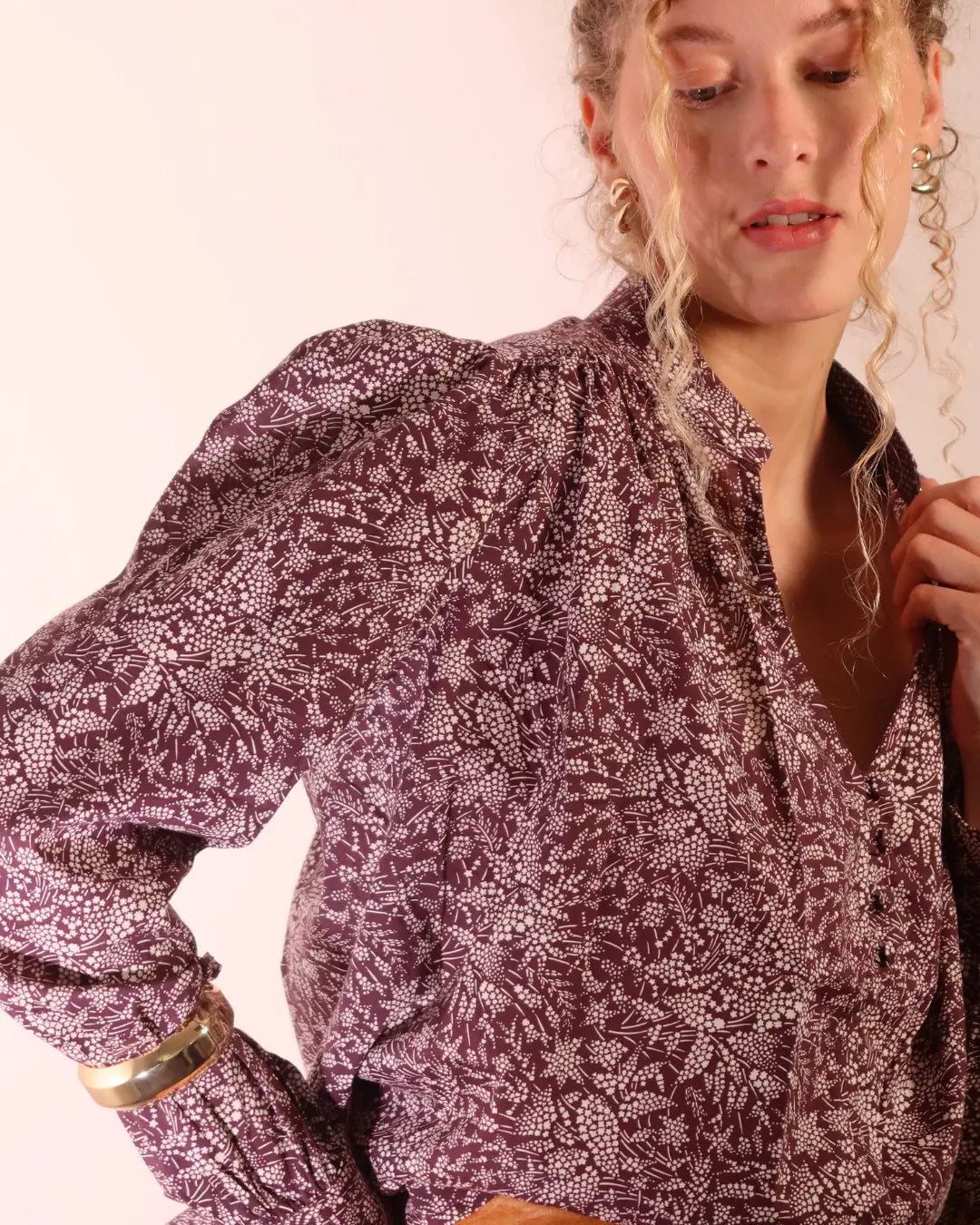 Camisa Liberty Bordô