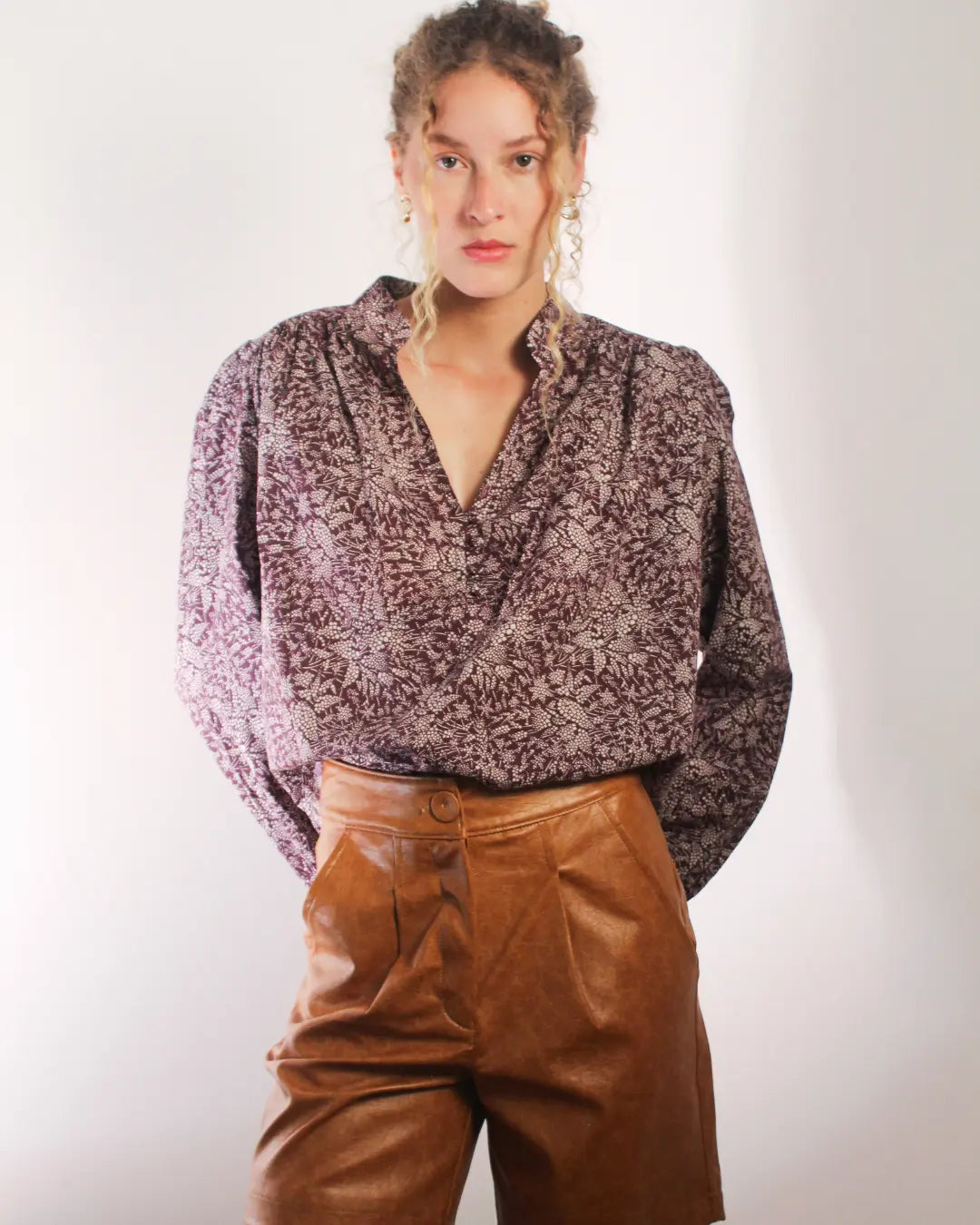 Camisa Liberty Bordô