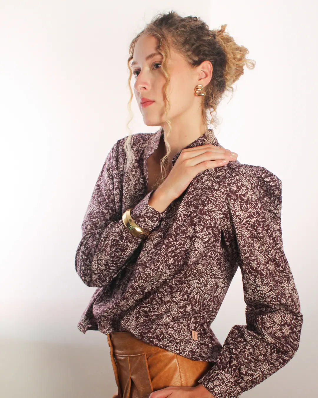 Camisa Liberty Bordô