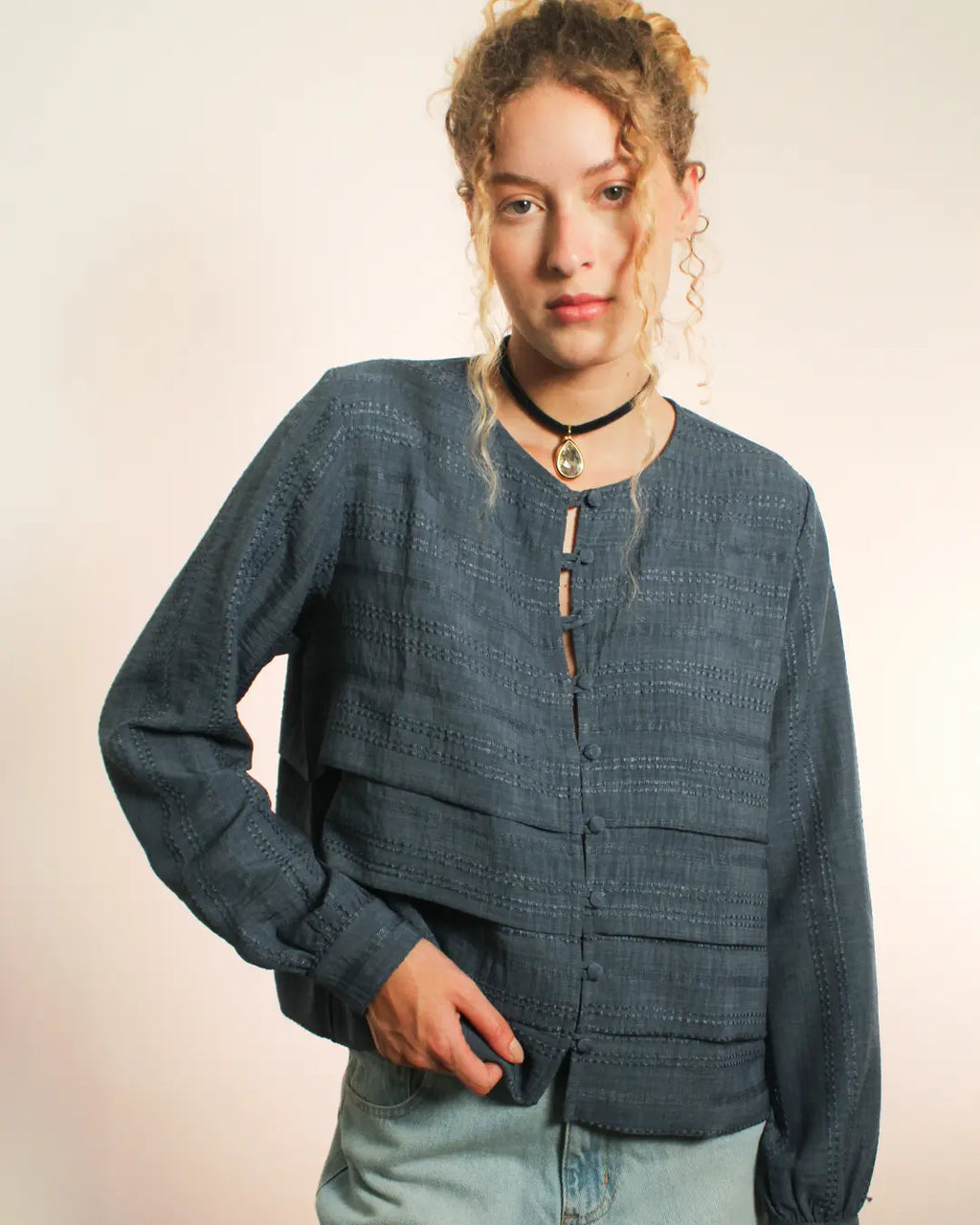 Camisa Onda Azul