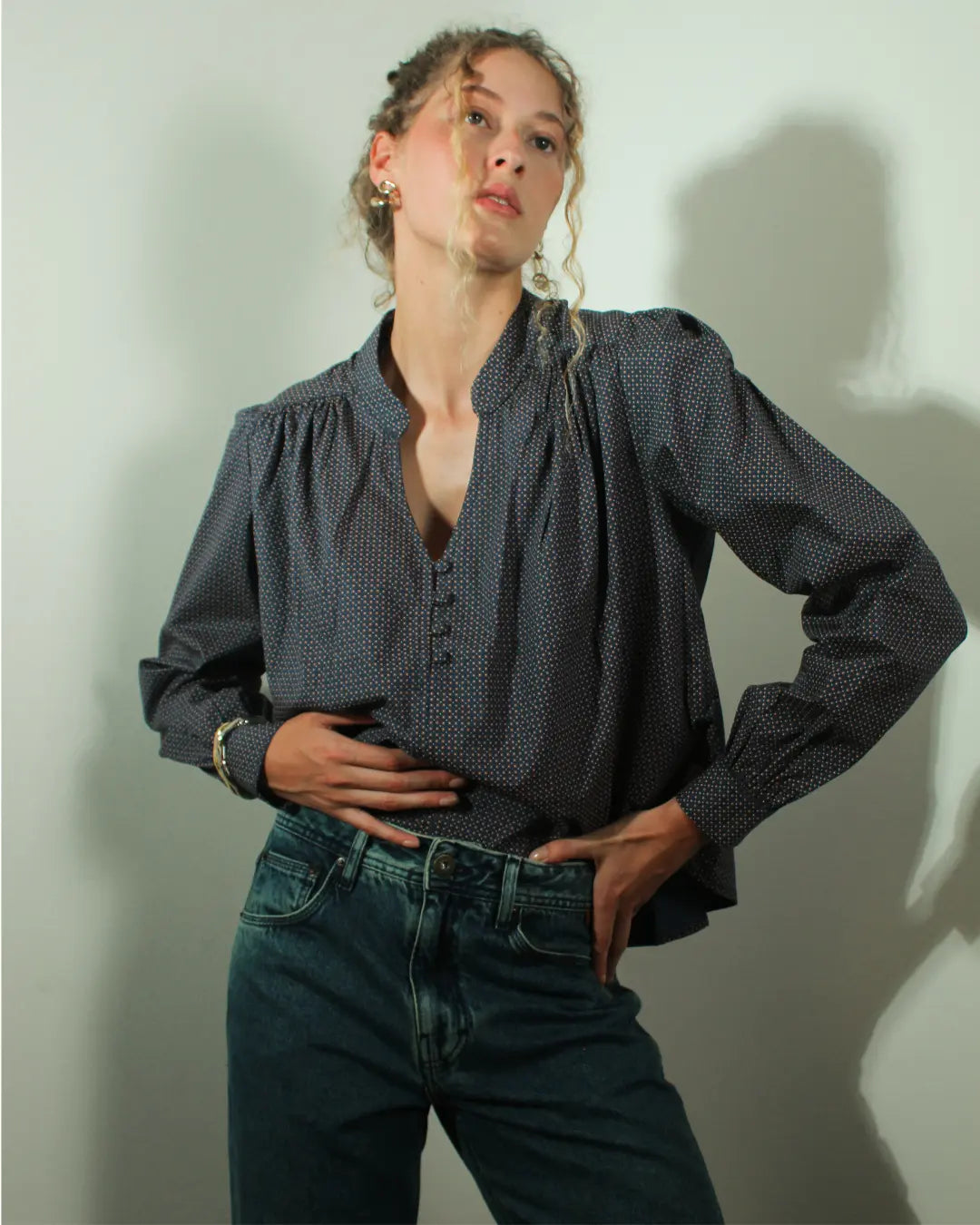 Camisa Xadrez Marinho