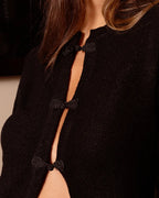 Cardigan Mandarina Preto