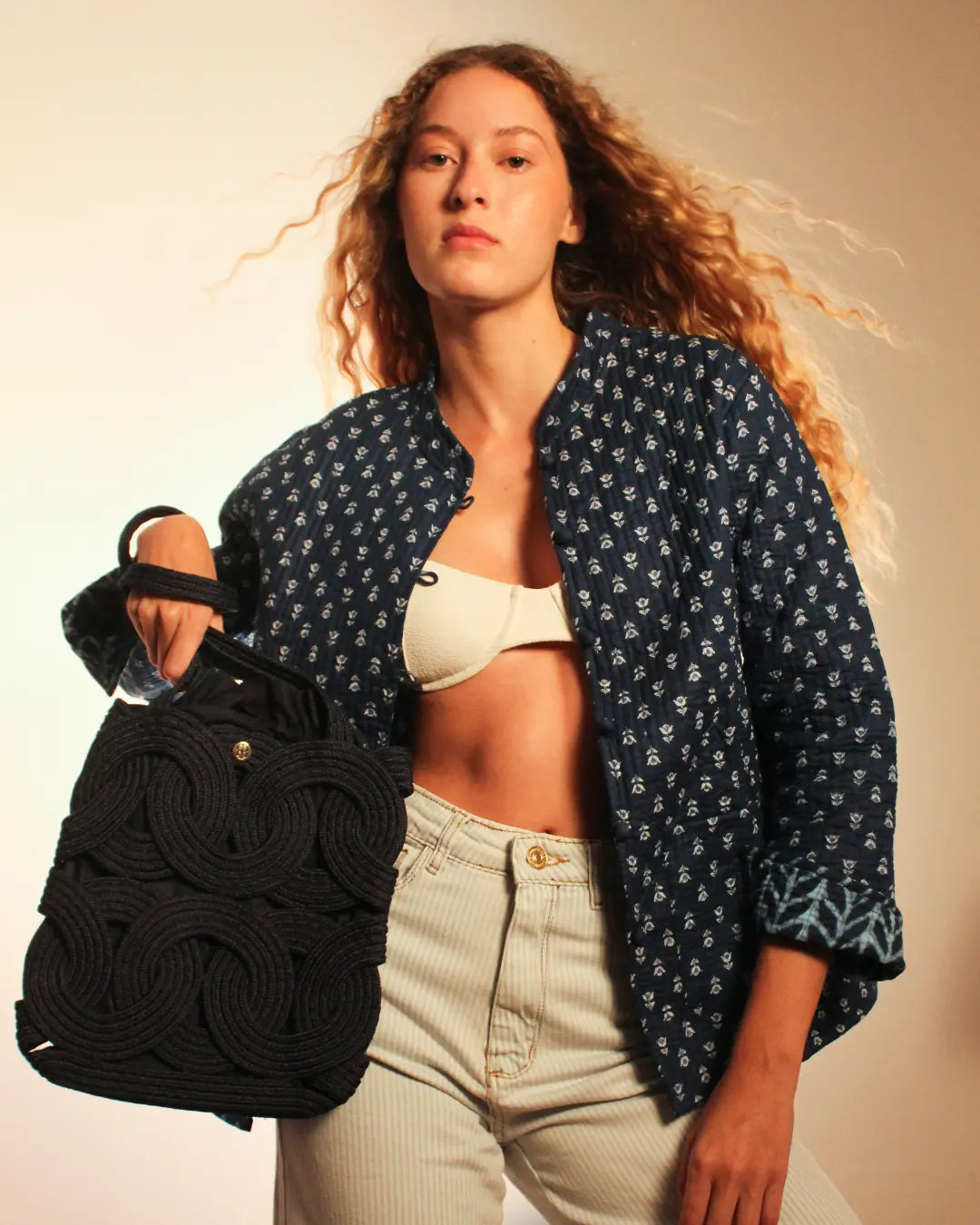 Casaco Matelassê Marinho