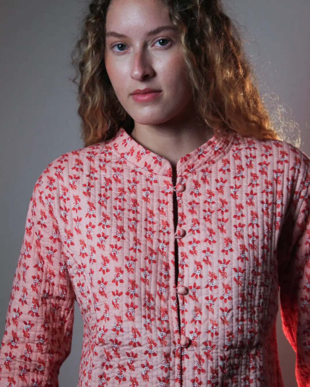 Casaco Matelassê Rosa