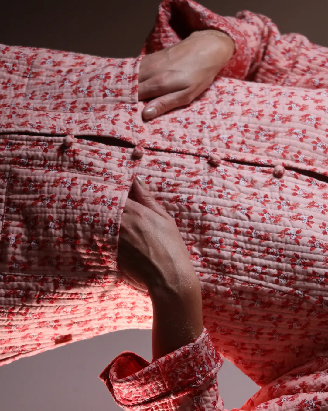 Casaco Matelassê Rosa