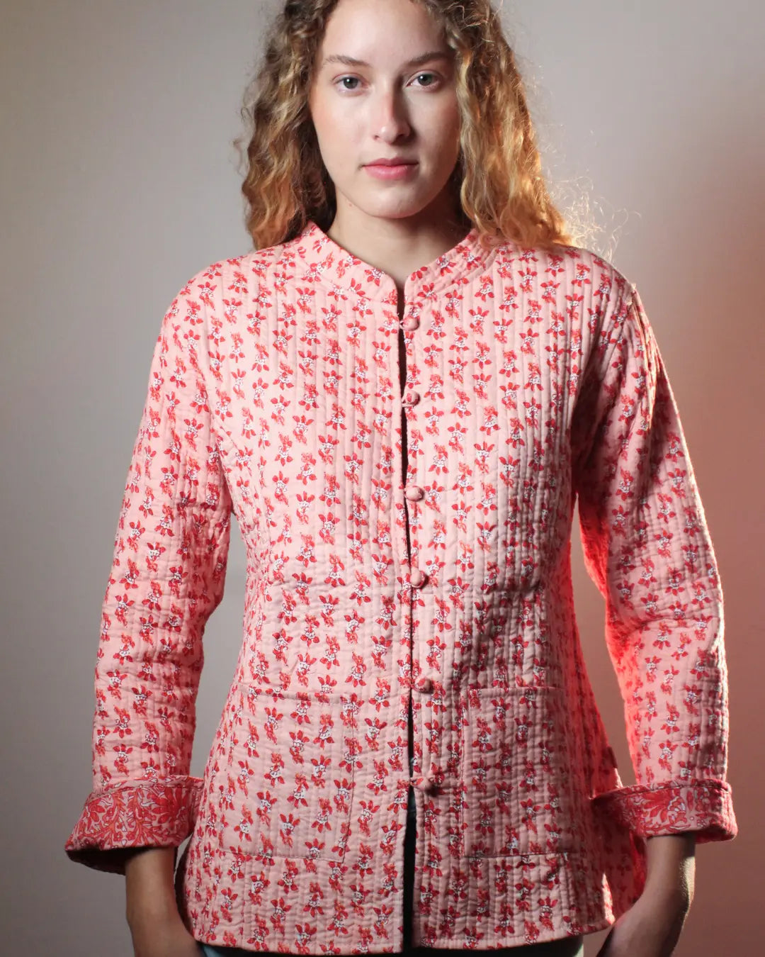 Casaco Matelassê Rosa