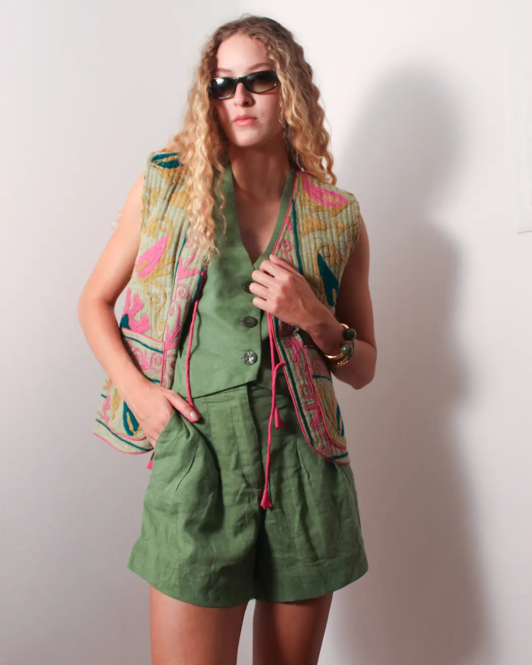 Colete Bordado Natureza