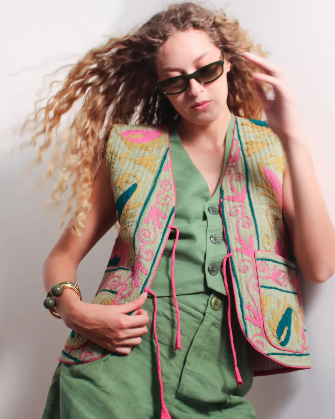 Colete Bordado Natureza