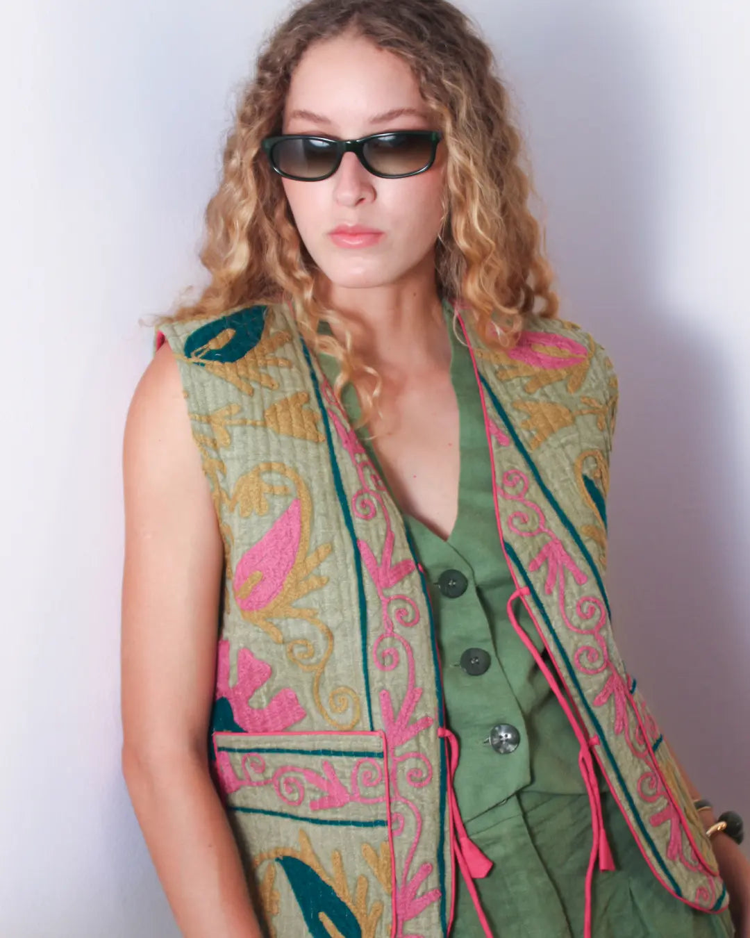 Colete Bordado Natureza