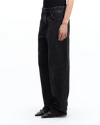 CLCAL01 - Calça Oversized Black Denim Stone