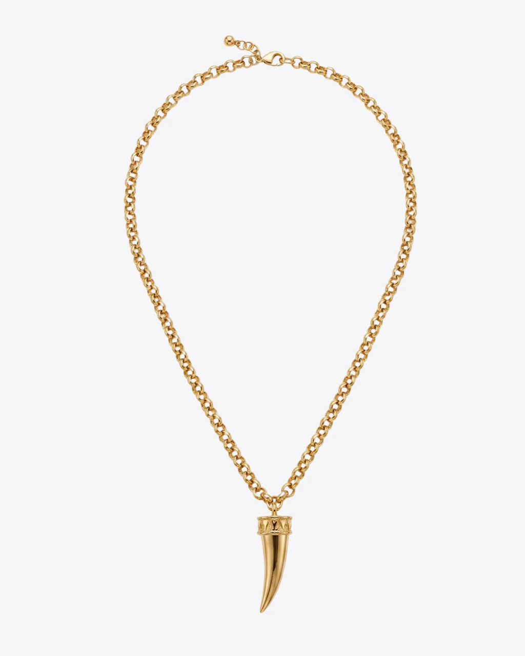 Colar Dente Dourado