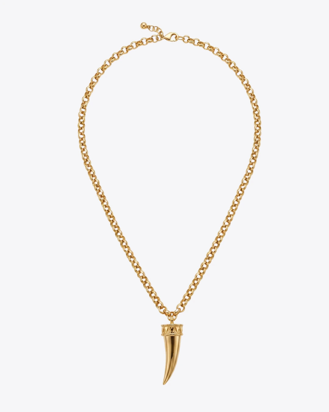 Colar Dente Dourado
