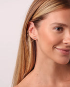 Brinco Bruna Corrente Ponto de Luz Piercing