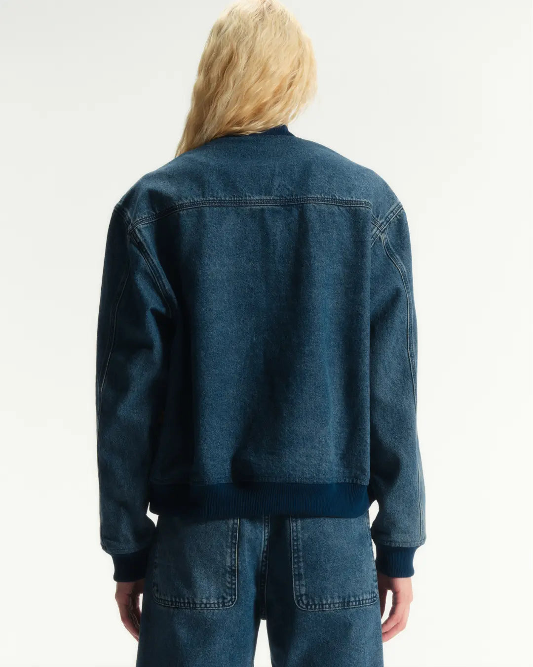P04JAQ02 - JAQUETA BOMBER BLUE DENIM STONE