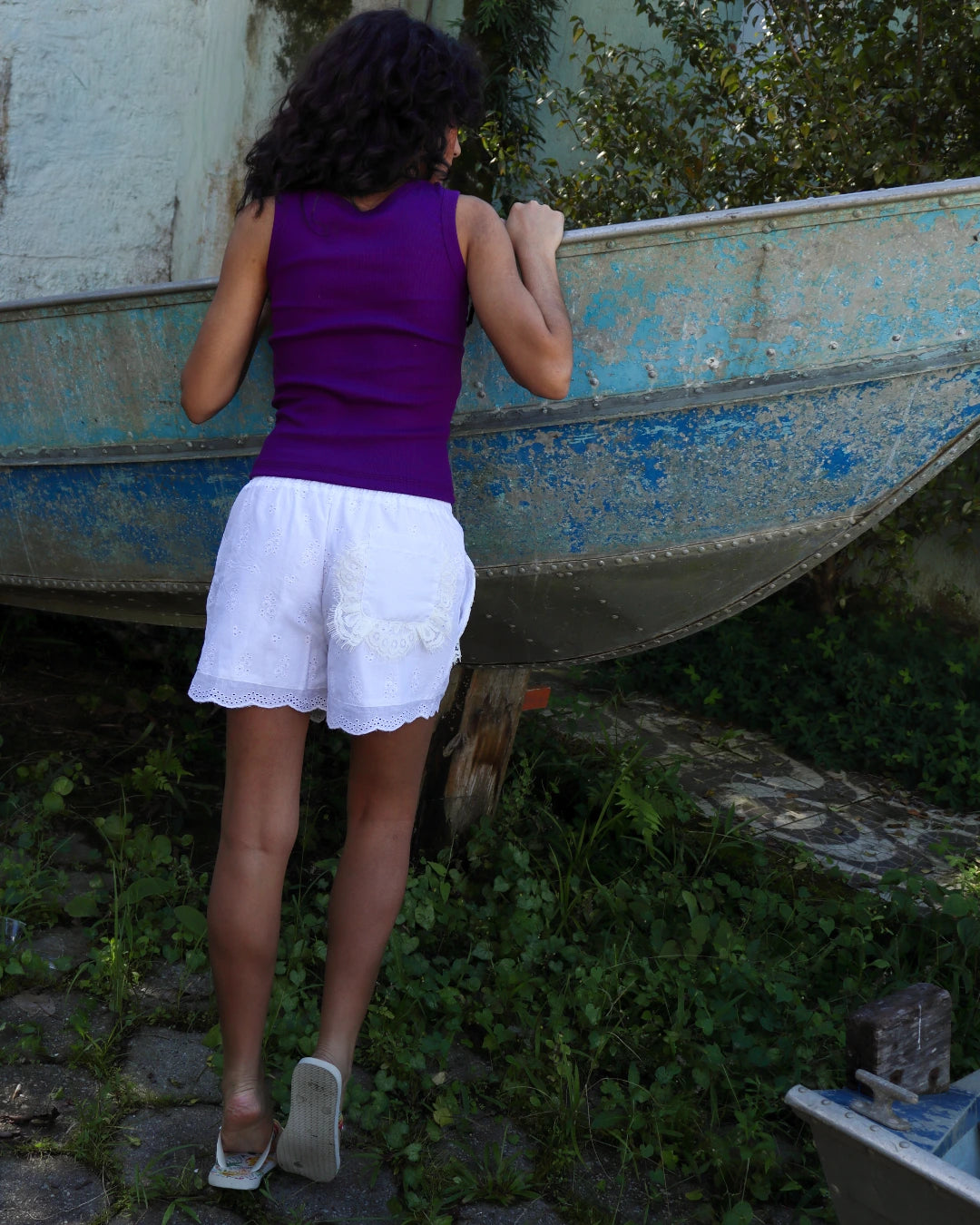 Shorts Mar de Rendas