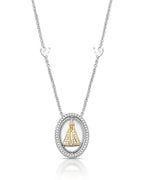 Colar Com Pingente Oval De Nossa Senhora De Aparecida