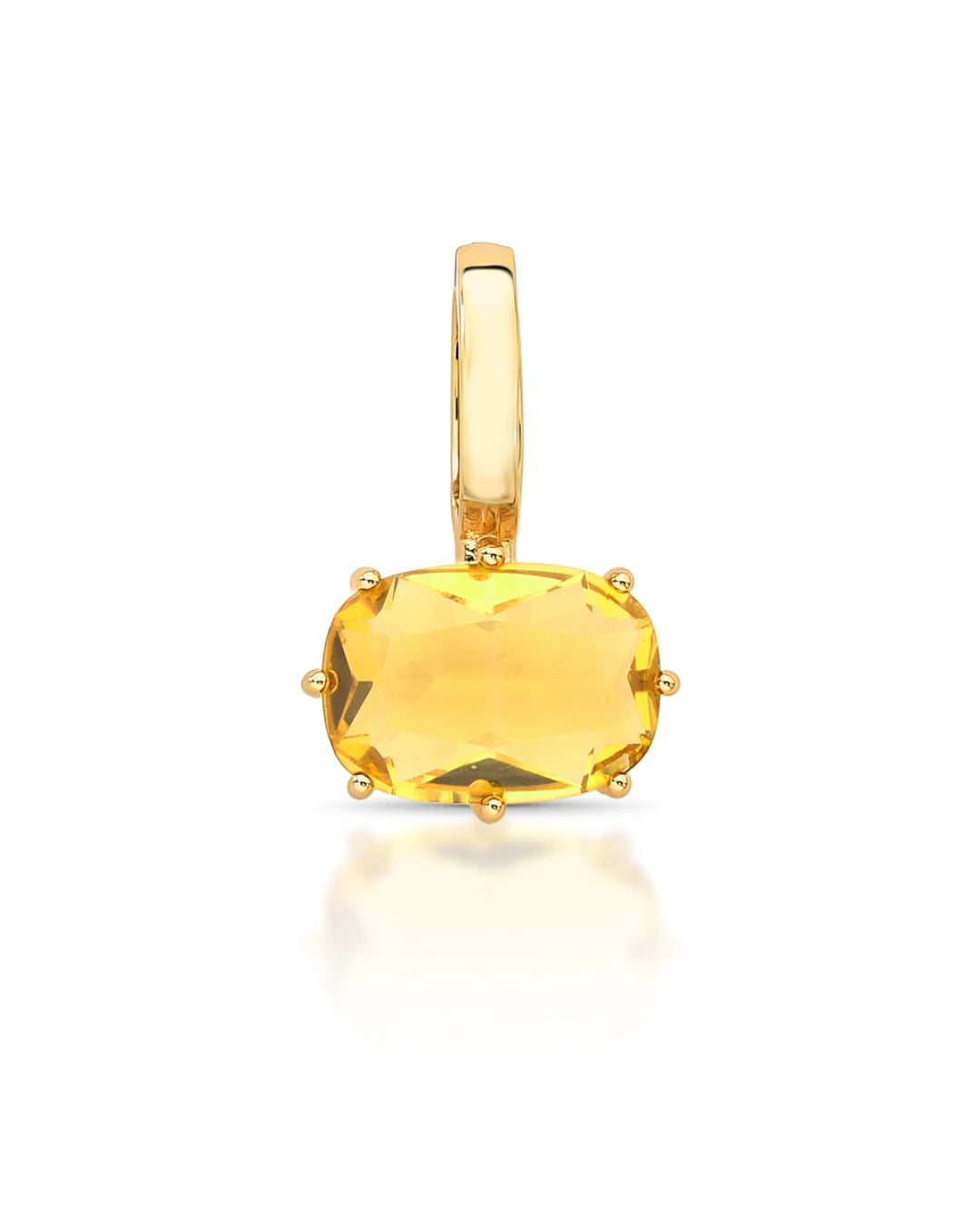 Pingente com Fecho em Cristal Oval