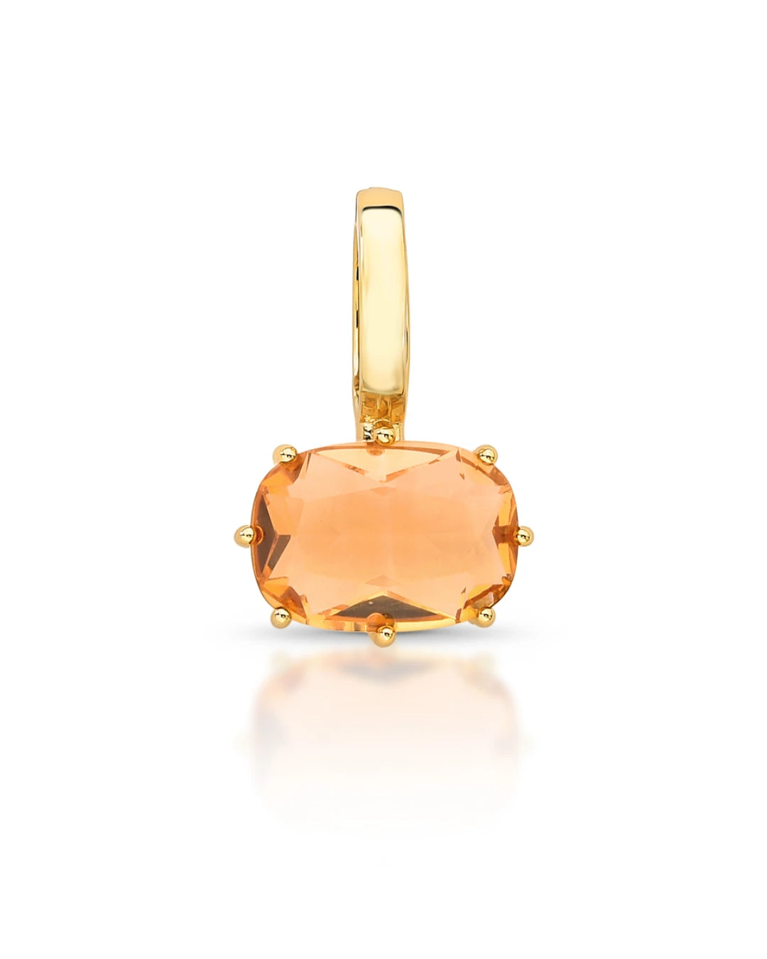 Pingente com Fecho em Cristal Oval