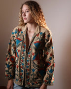 Jaqueta Beige Flowers