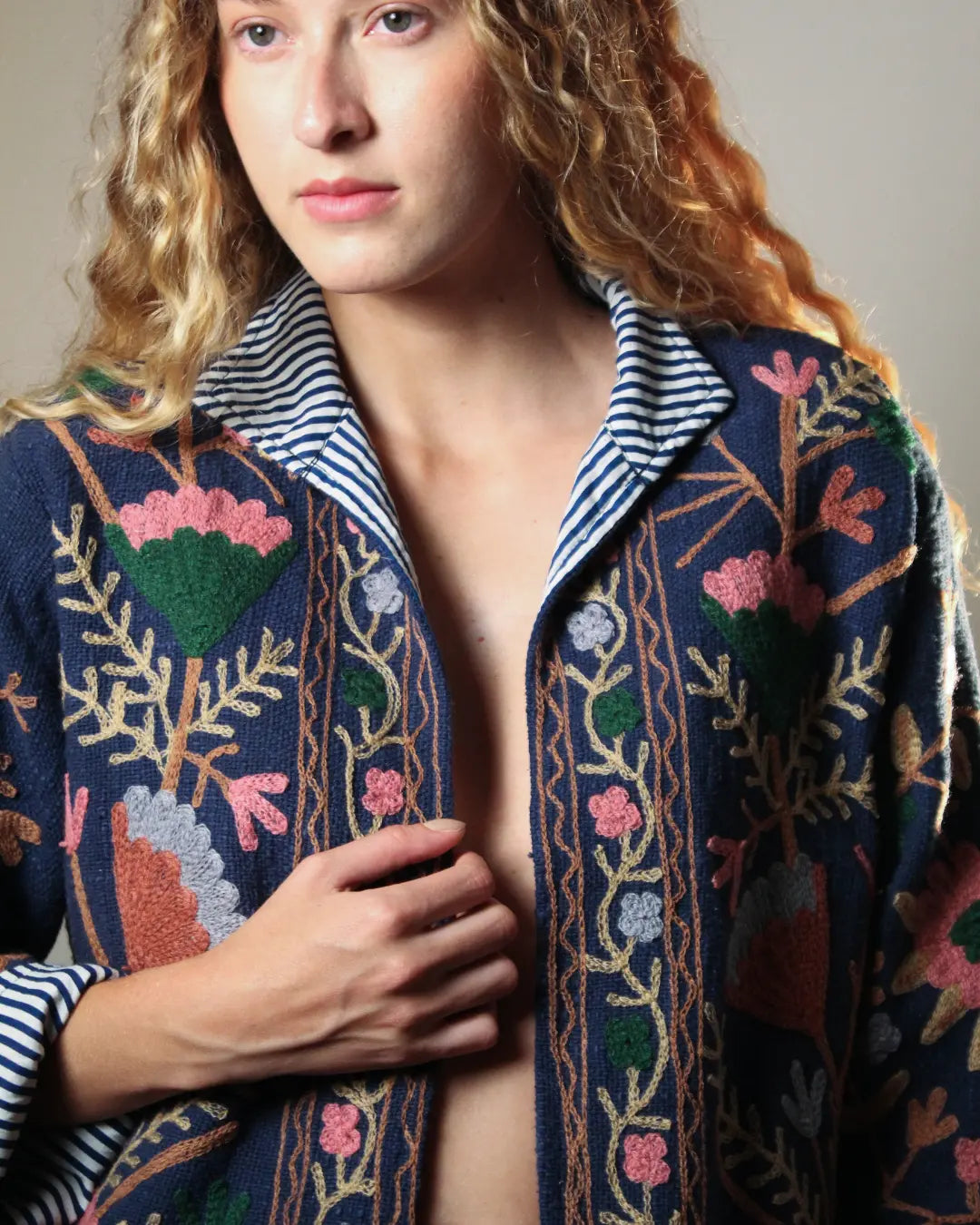 Jaqueta Blue Flowers