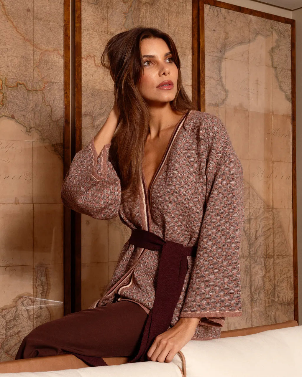 Kimono Sandra Marrom