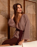 Kimono Sandra Marrom