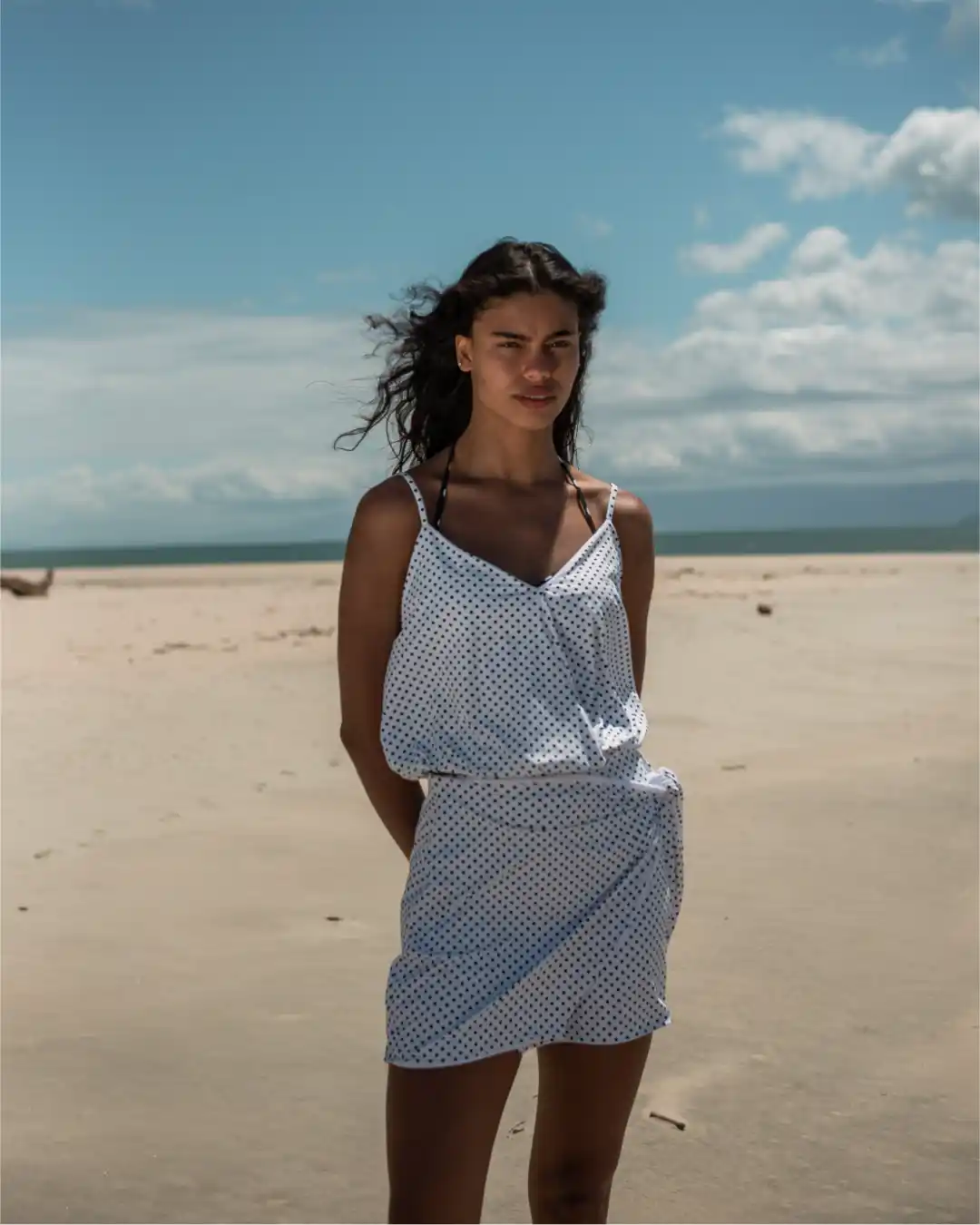 Regata fluity Preá Poá branco