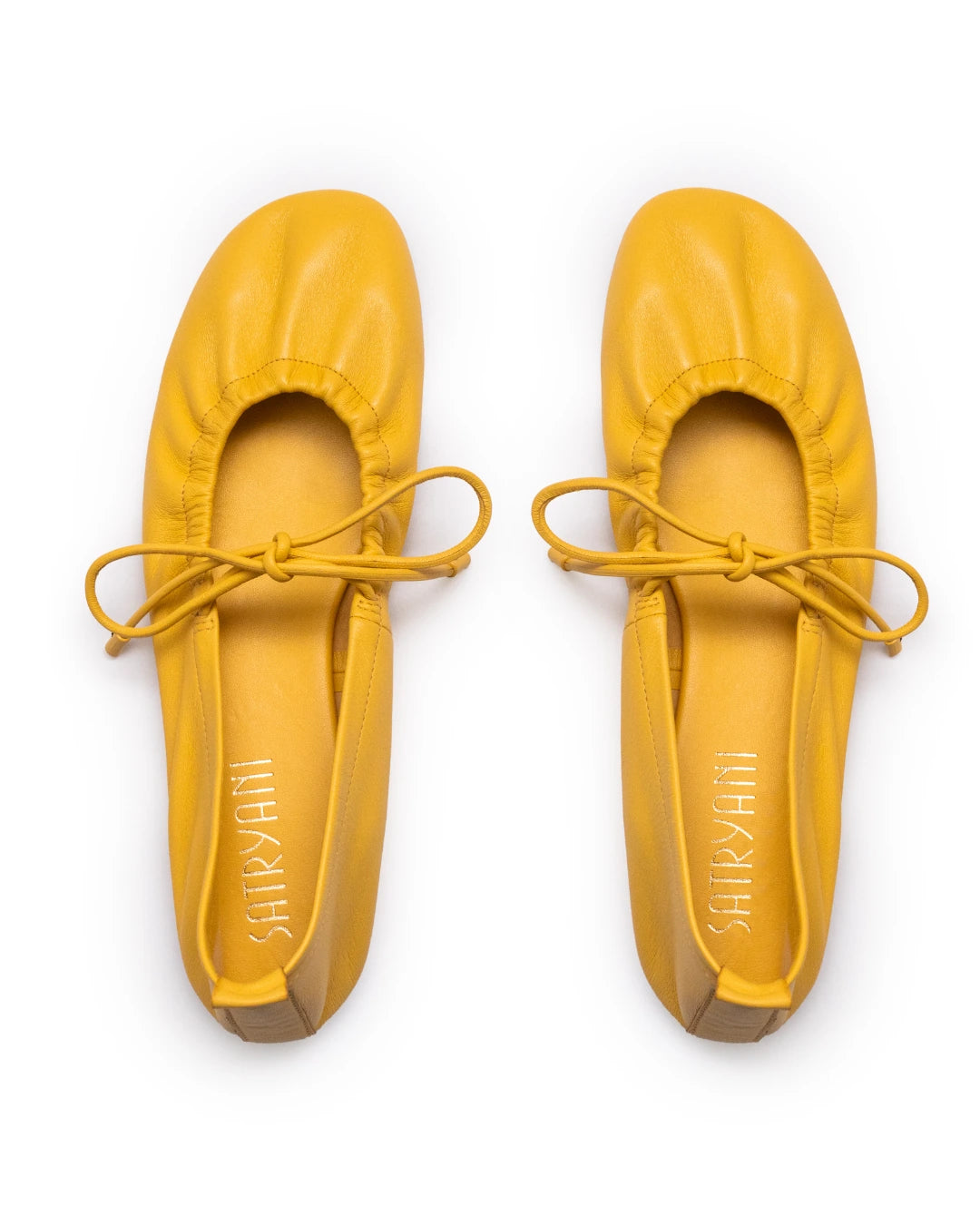 Sapatilha de Couro Nápoles Amarelo solar