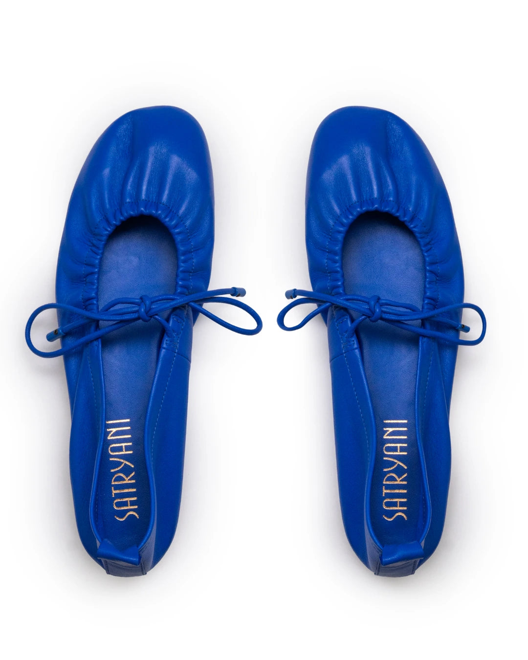 Sapatilha de Couro Nápoles Azul Royal