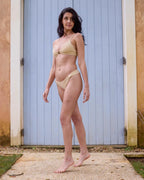 Calcinha costura na vertical metal Bainema Nude