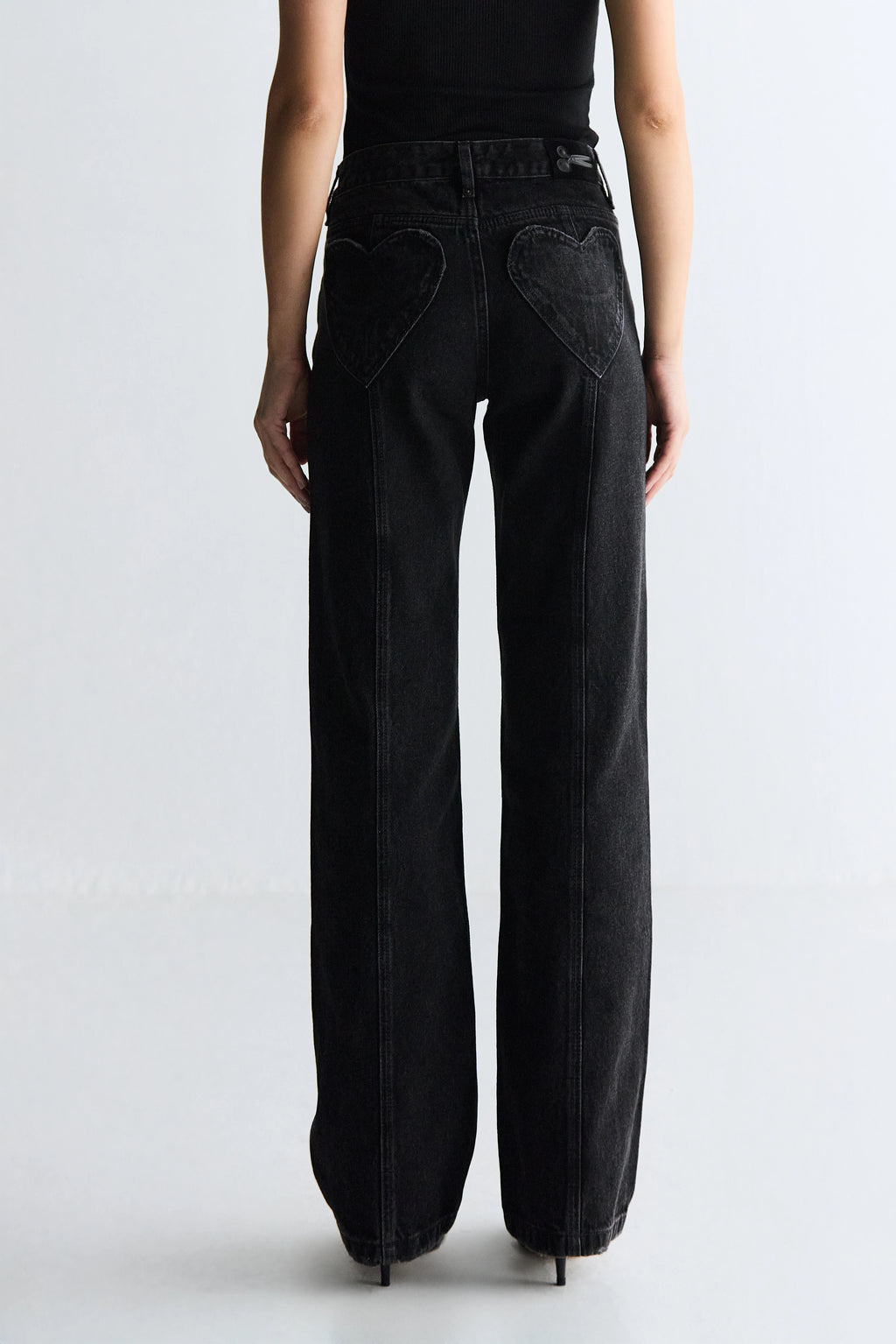 CLCAL04 - Calça Heart Black Denim Stone