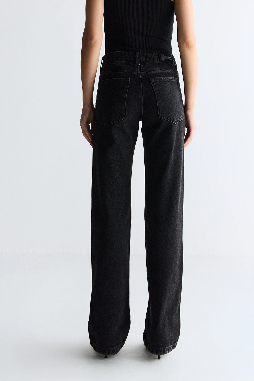 CLCAL03 - Calça Reta Black Denim Stone