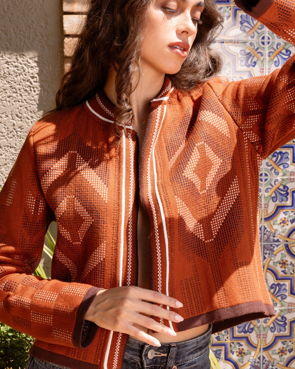 Jaqueta Navajo Laranja