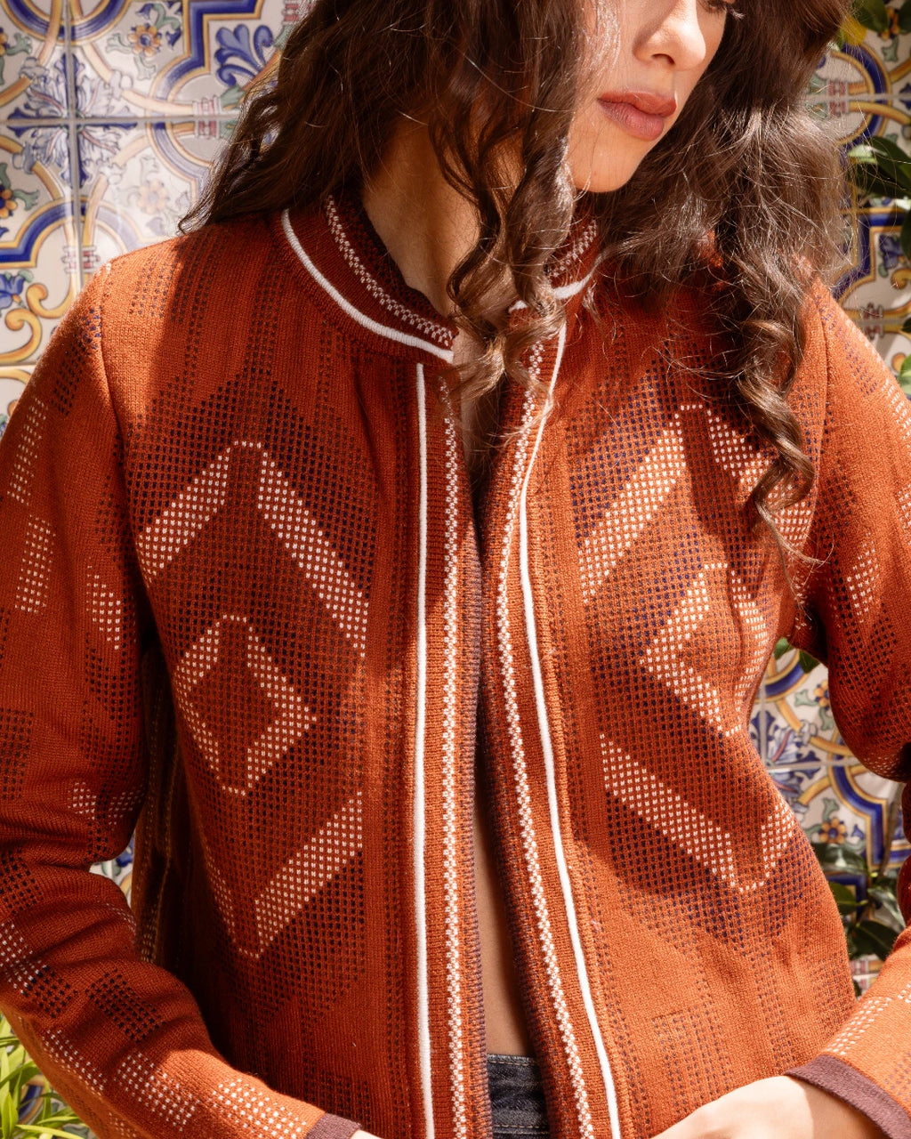 Jaqueta Navajo Laranja