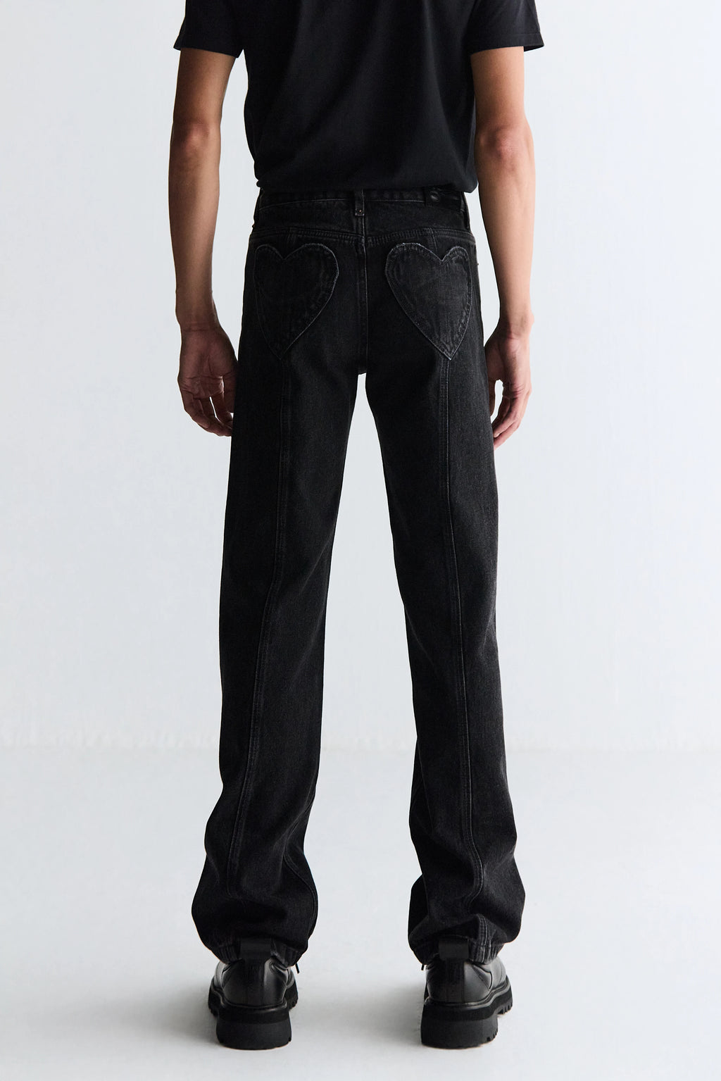 CLCAL04 - Calça Heart Black Denim Stone