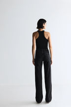 CLCAL03 - Calça Reta Black Denim Stone