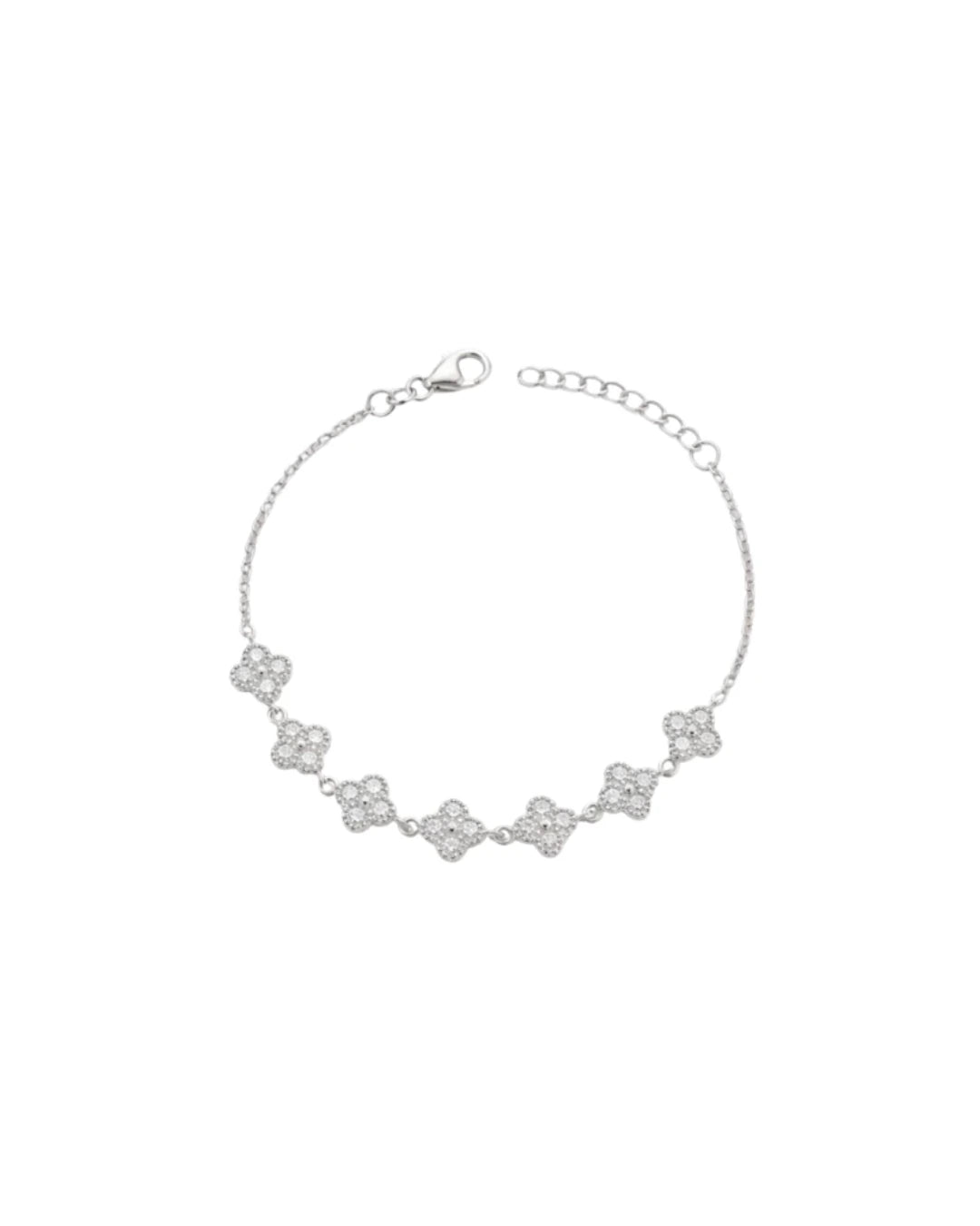 Pulseira Flor Rosa Claro