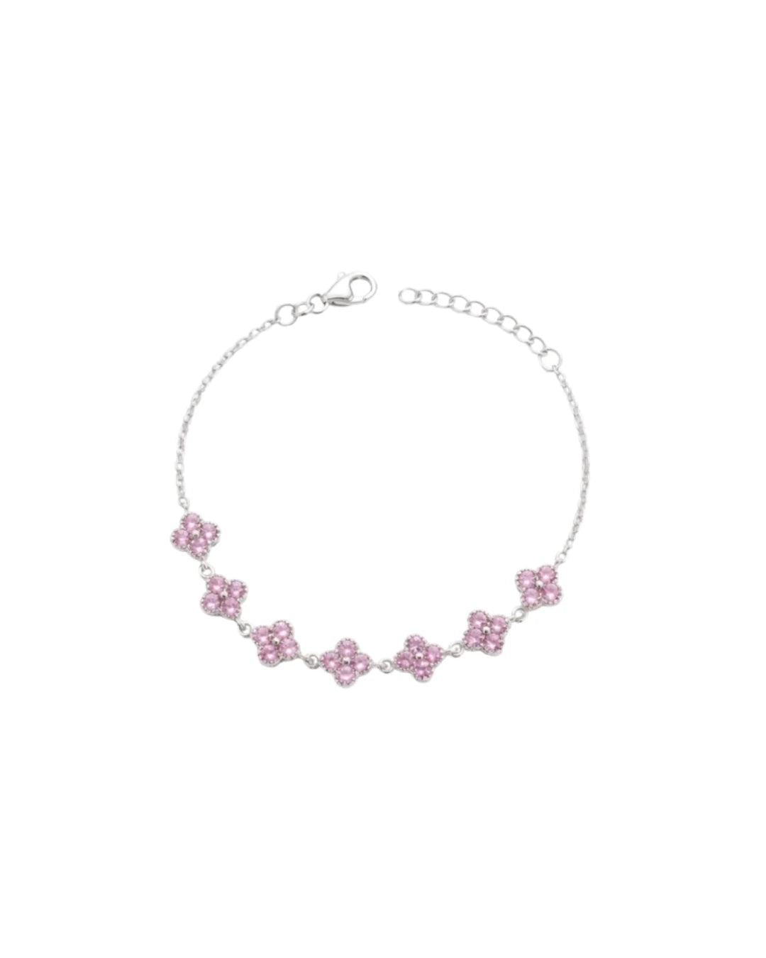 Pulseira Flor Rosa Escuro