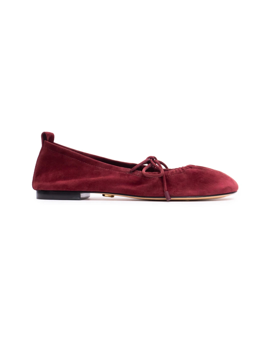 Sapatilha de Couro Nápoles Suede Burgundy