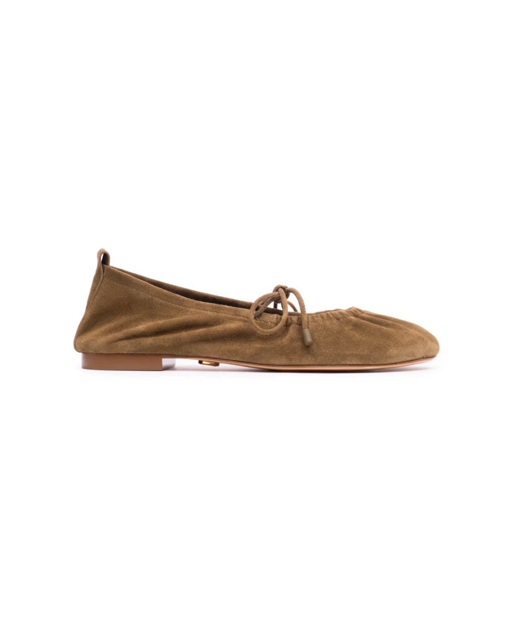 Sapatilha de Couro Nápoles Suede Verde Oliva