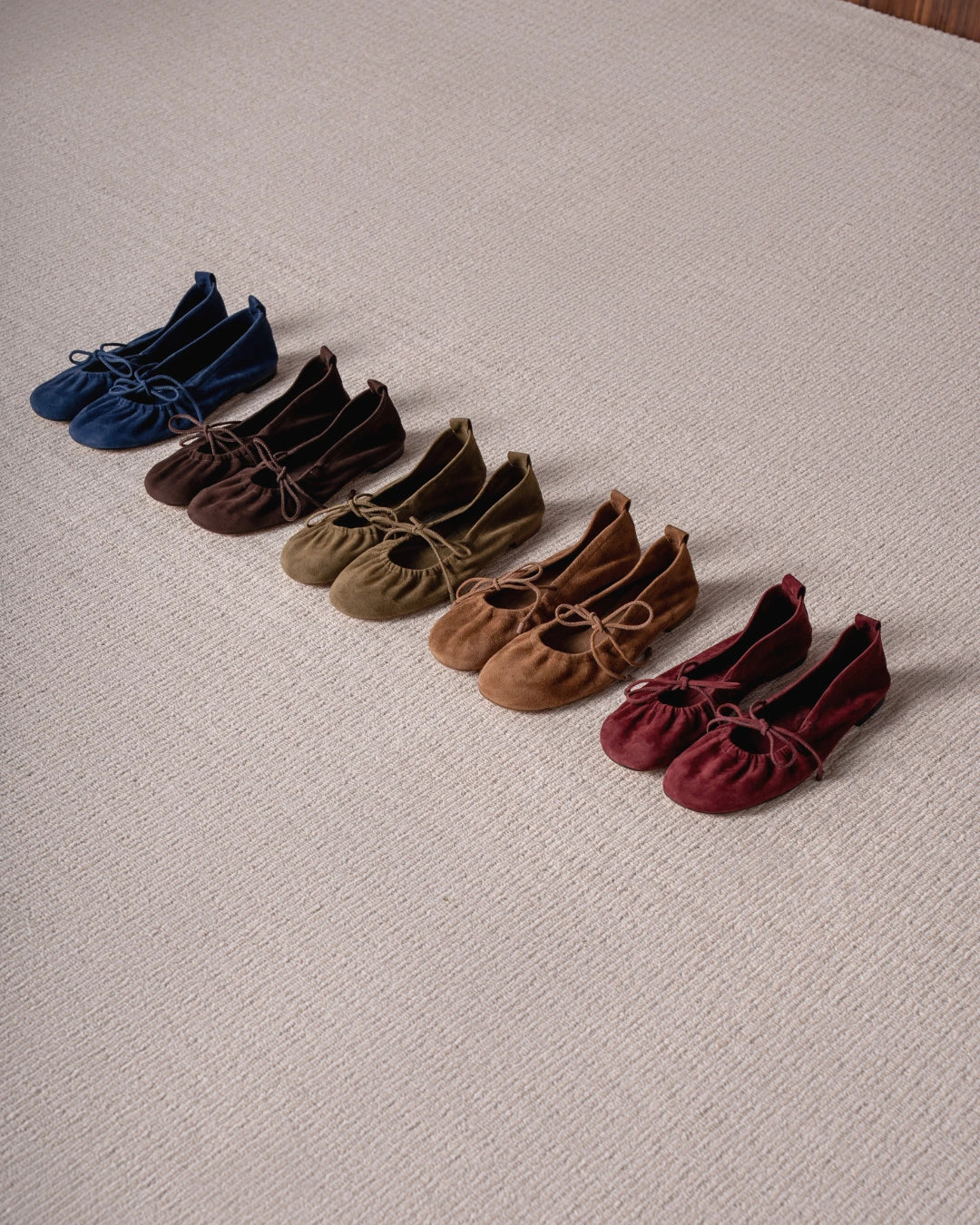 Sapatilha de Couro Nápoles Suede Verde Oliva