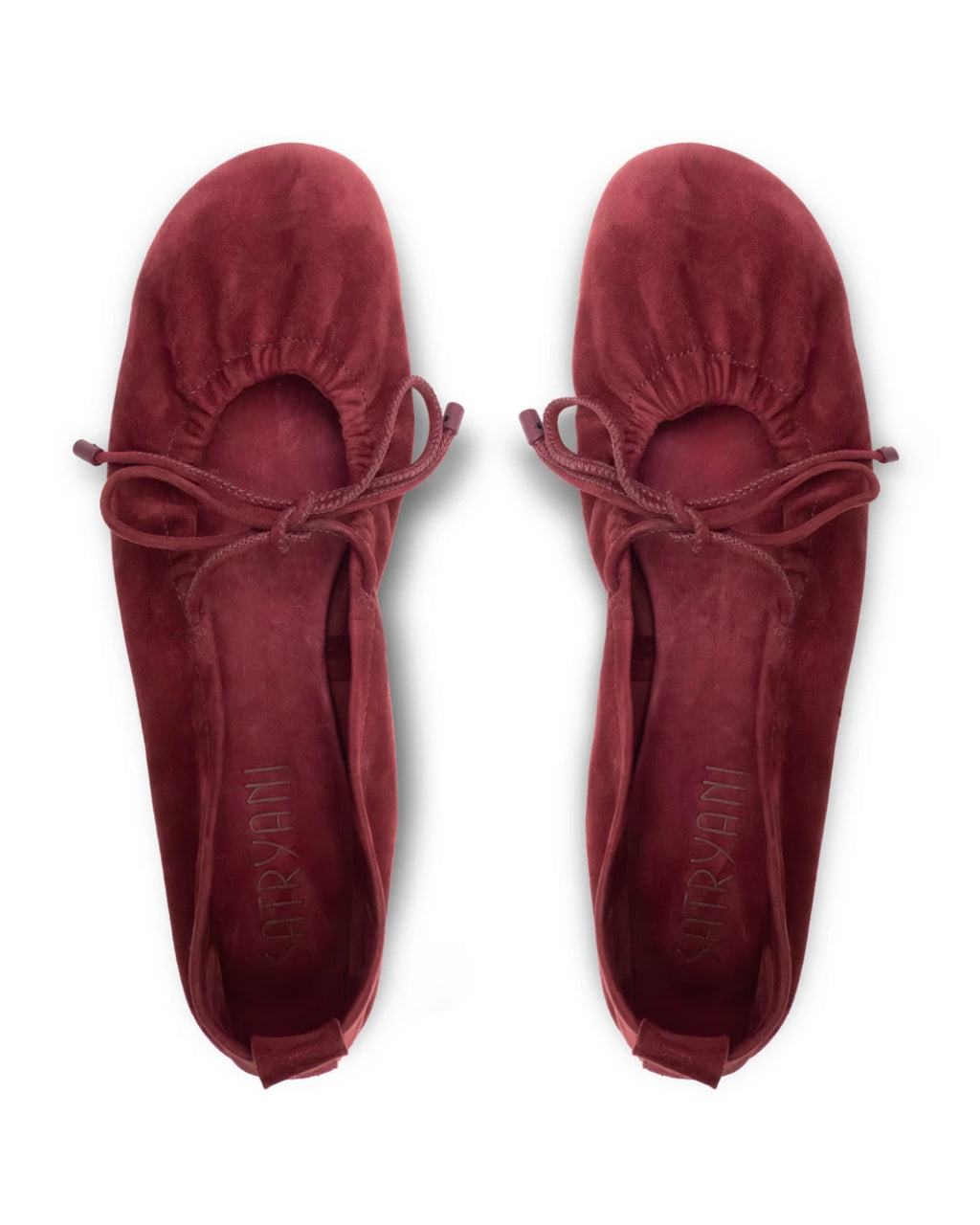 Sapatilha de Couro Nápoles Suede Burgundy