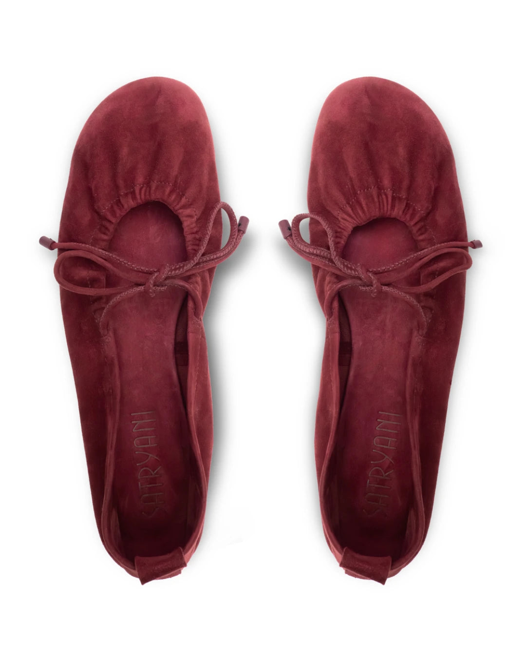 Sapatilha de Couro Nápoles Suede Burgundy