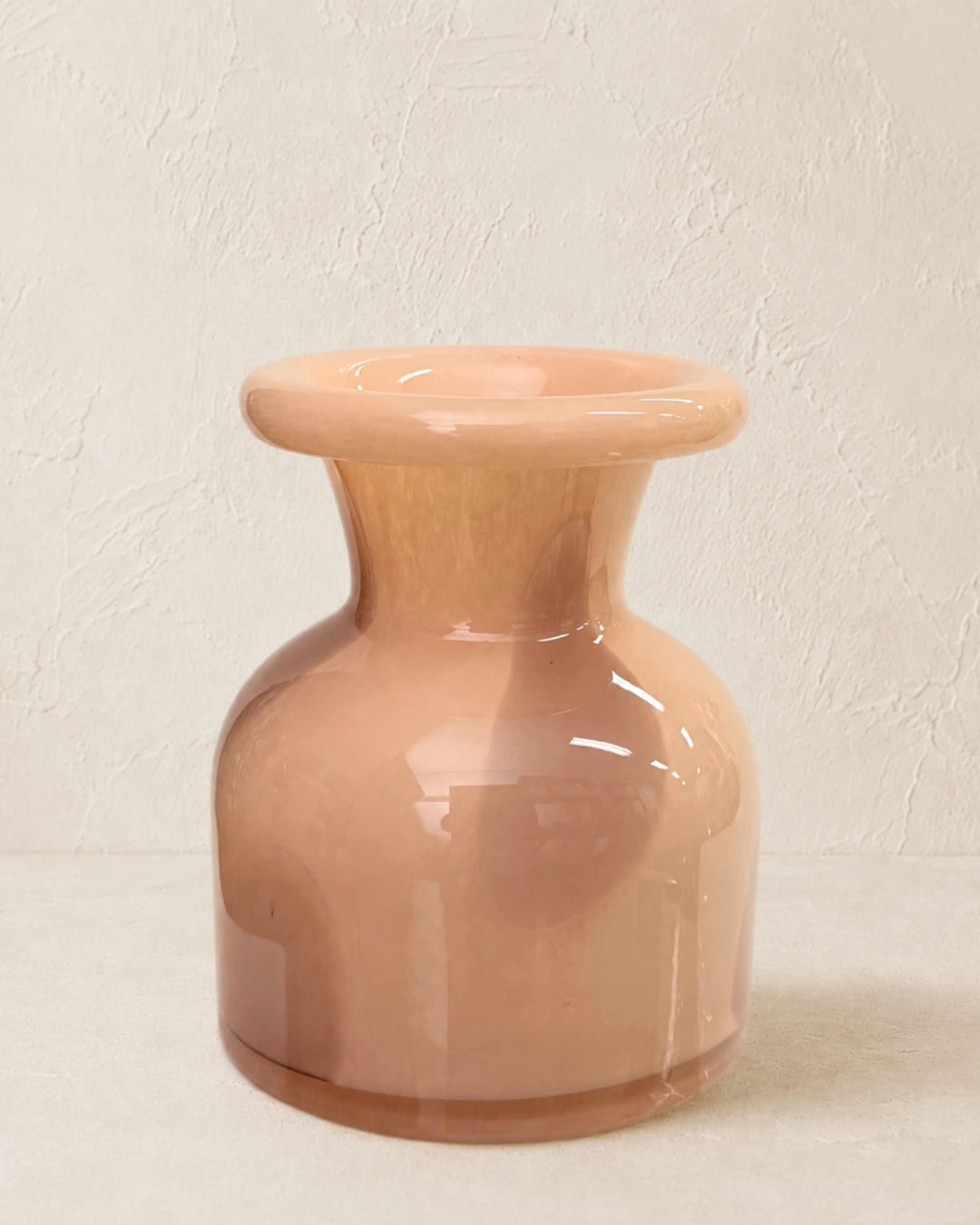 Vaso de Vidro Rosado